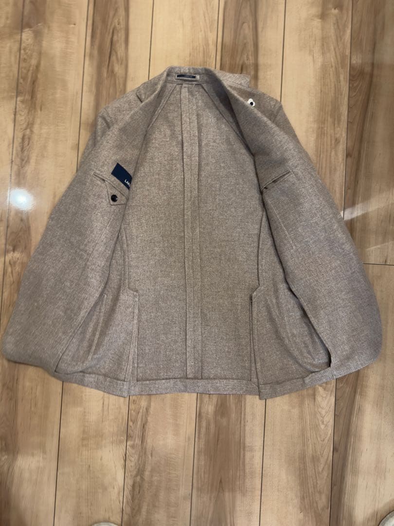 【美品】 LARDINI カシミヤ 100%ジャケット サイズ42