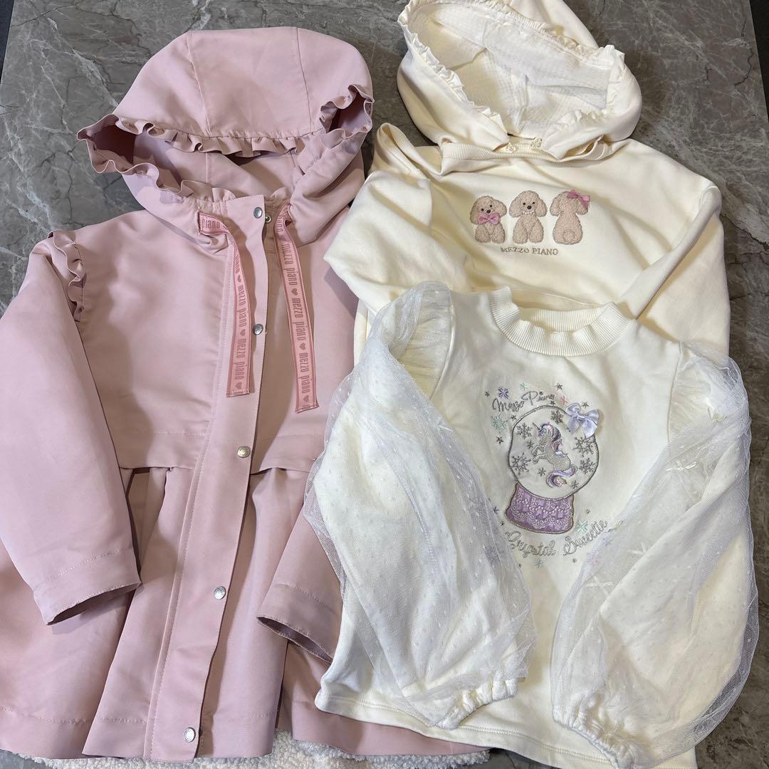 ＊メゾピアノ＊ボアライナー付き裾フレアマウンテンパーカー　トレーナー　まとめ売り