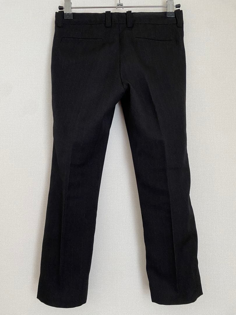 CHOPIN 黒ピンストライプ スリーピースロングパンツスーツ 120サイズ