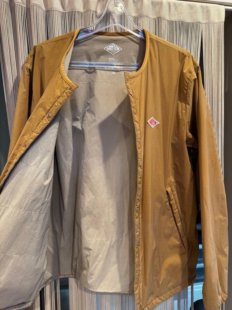 DANTON ノーカラージャケット　44（XL）