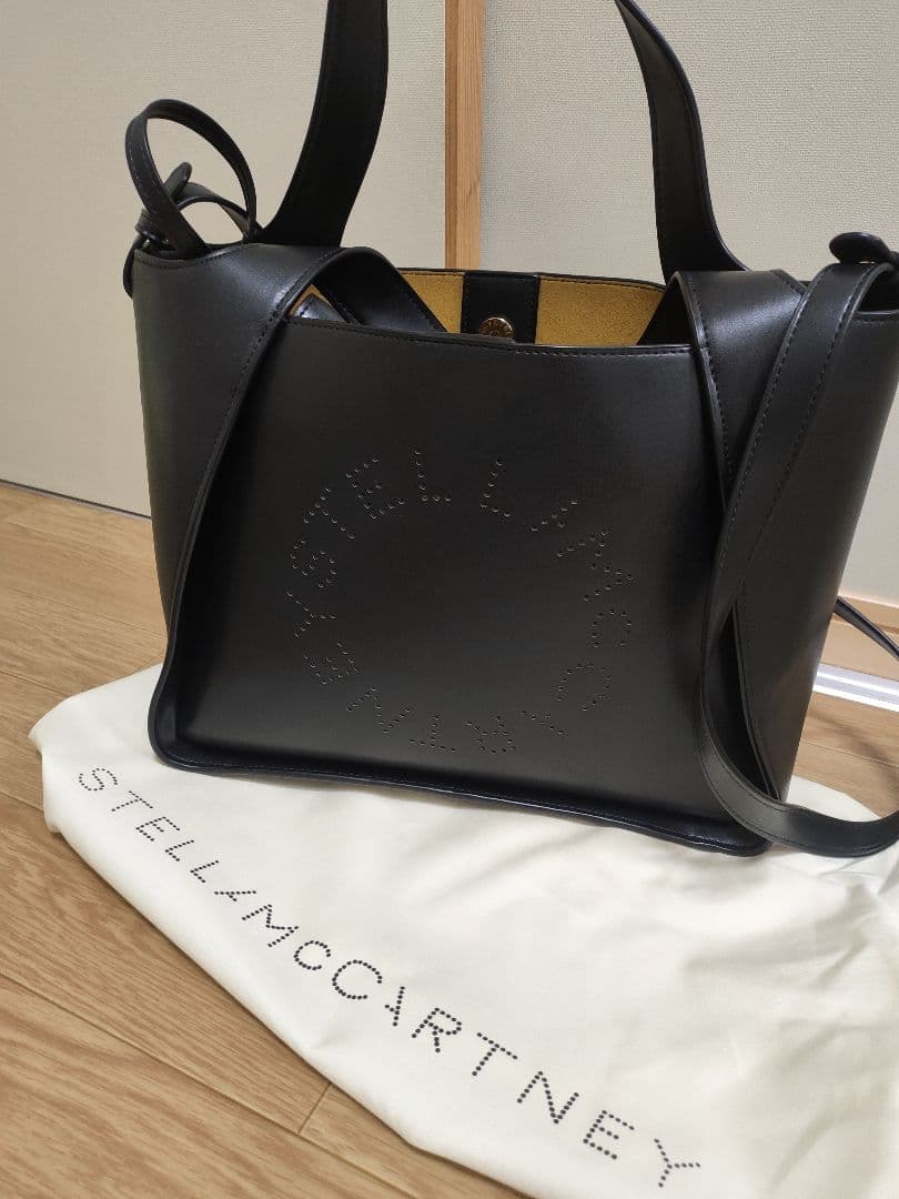 美品 ステラマッカートニーロゴトートバッグ