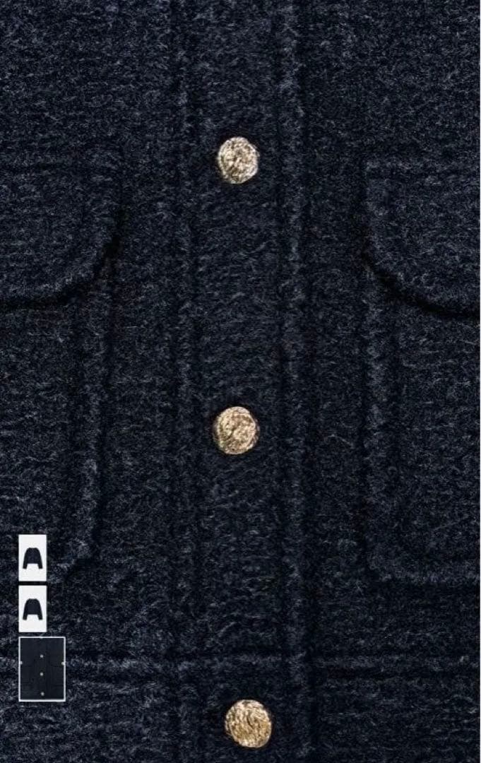 今期　zara ブークレジャケット　ネイビー　　Ｍ