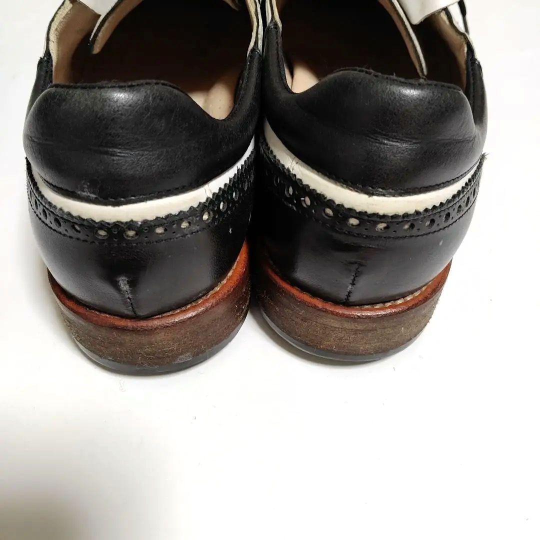 ウォルター.ジェヌイン　ゴルフシューズ　HELEN MEN ブラック-ホワイト