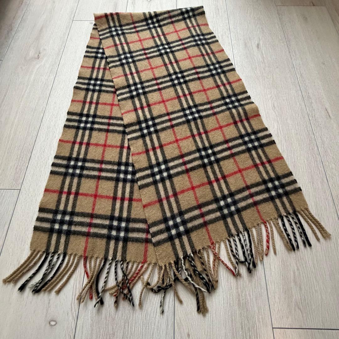 美品✨BURBERRYS カシミヤ100% マフラー ノバチェック　英国製