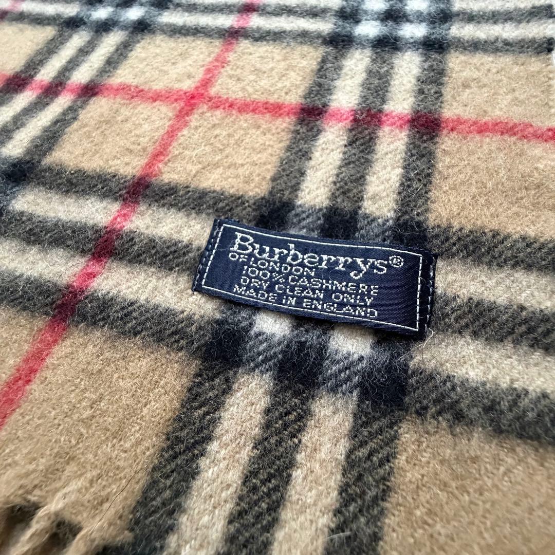 美品✨BURBERRYS カシミヤ100% マフラー ノバチェック　英国製