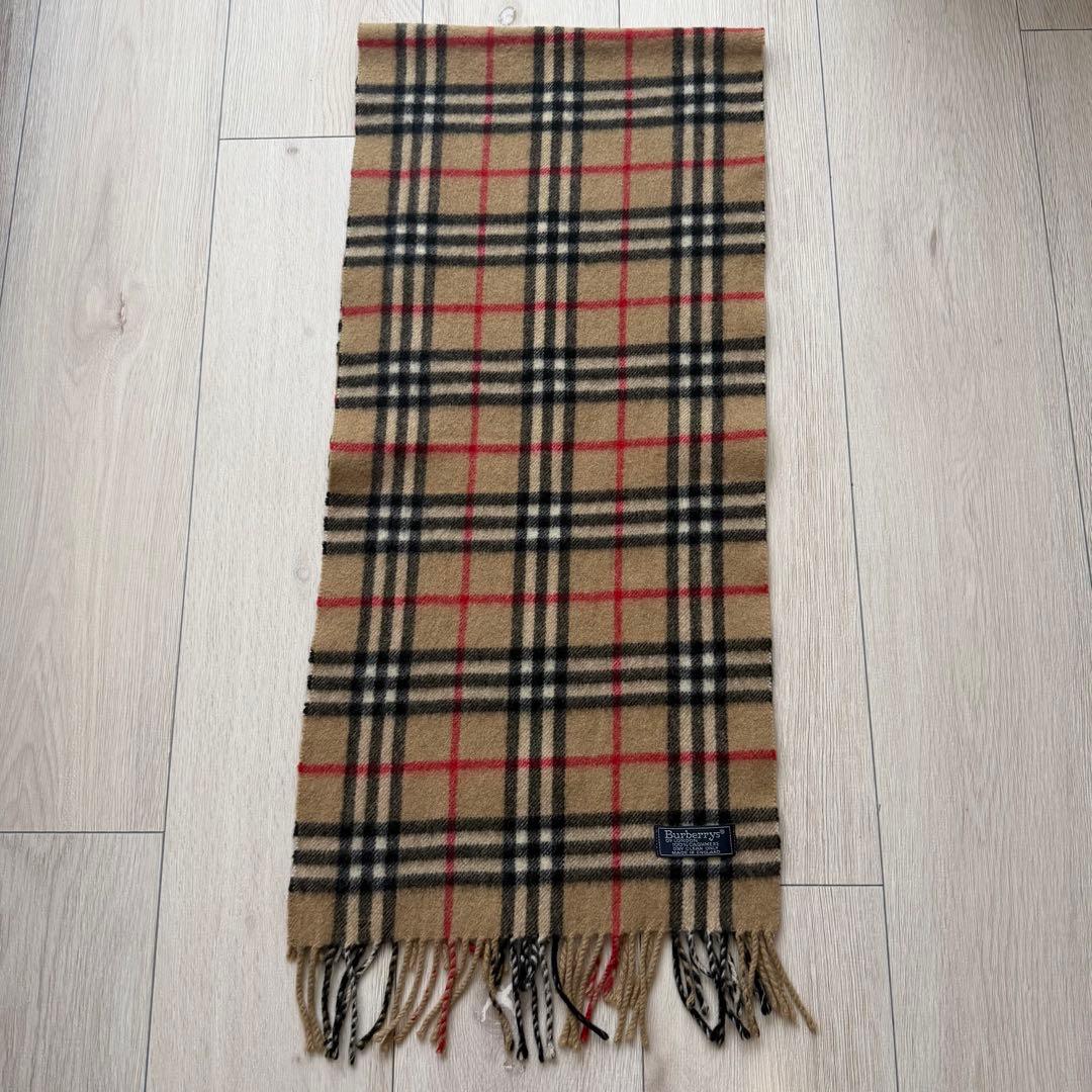 美品✨BURBERRYS カシミヤ100% マフラー ノバチェック　英国製