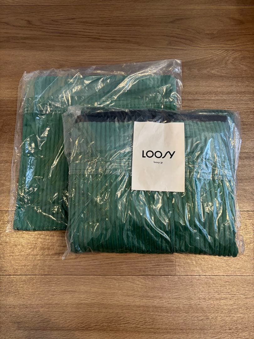 HUGME 1人掛けビーズソファ 付替カバー グリーン　LOOSY