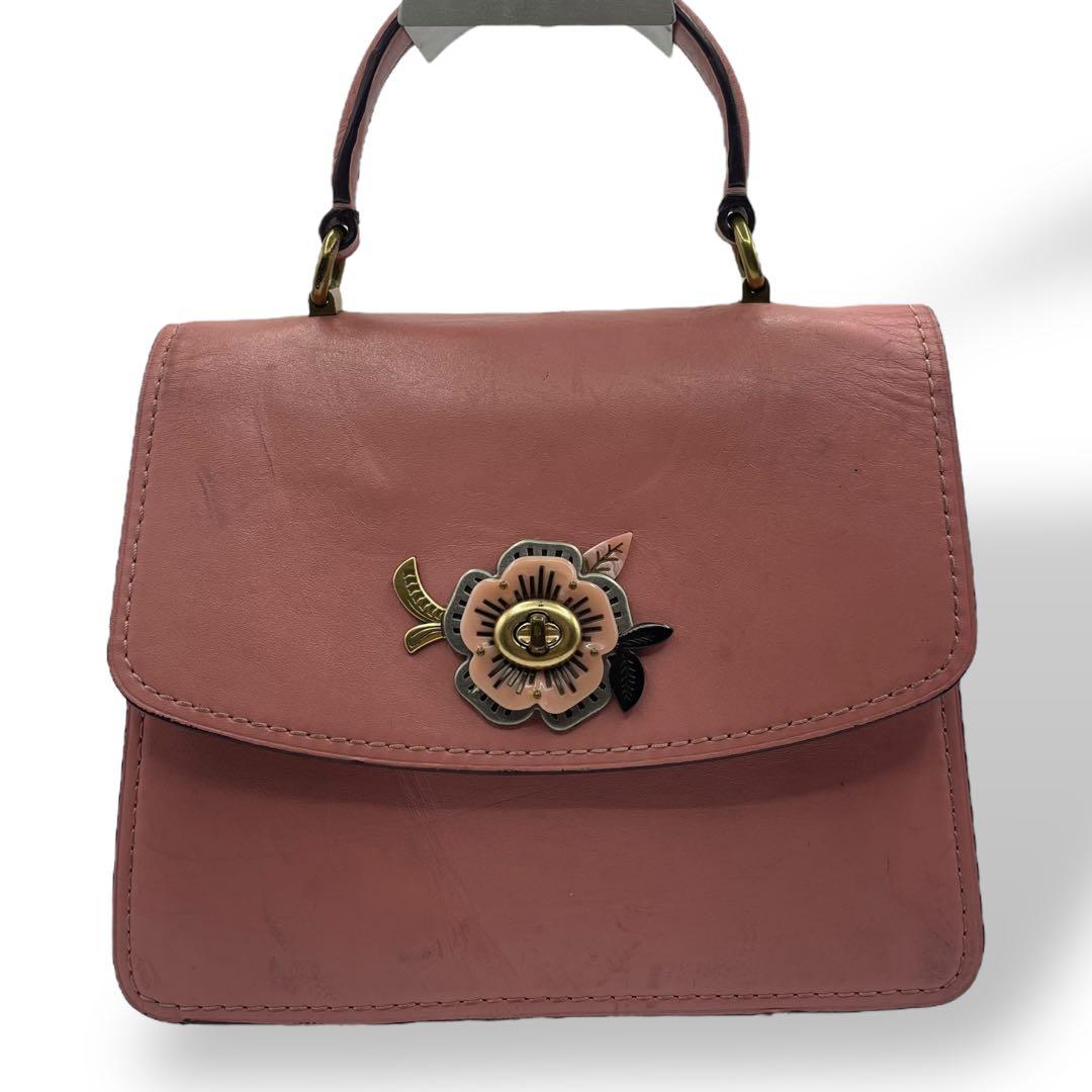 バッグ Coach Tea Rose Chain Shoulder Bag