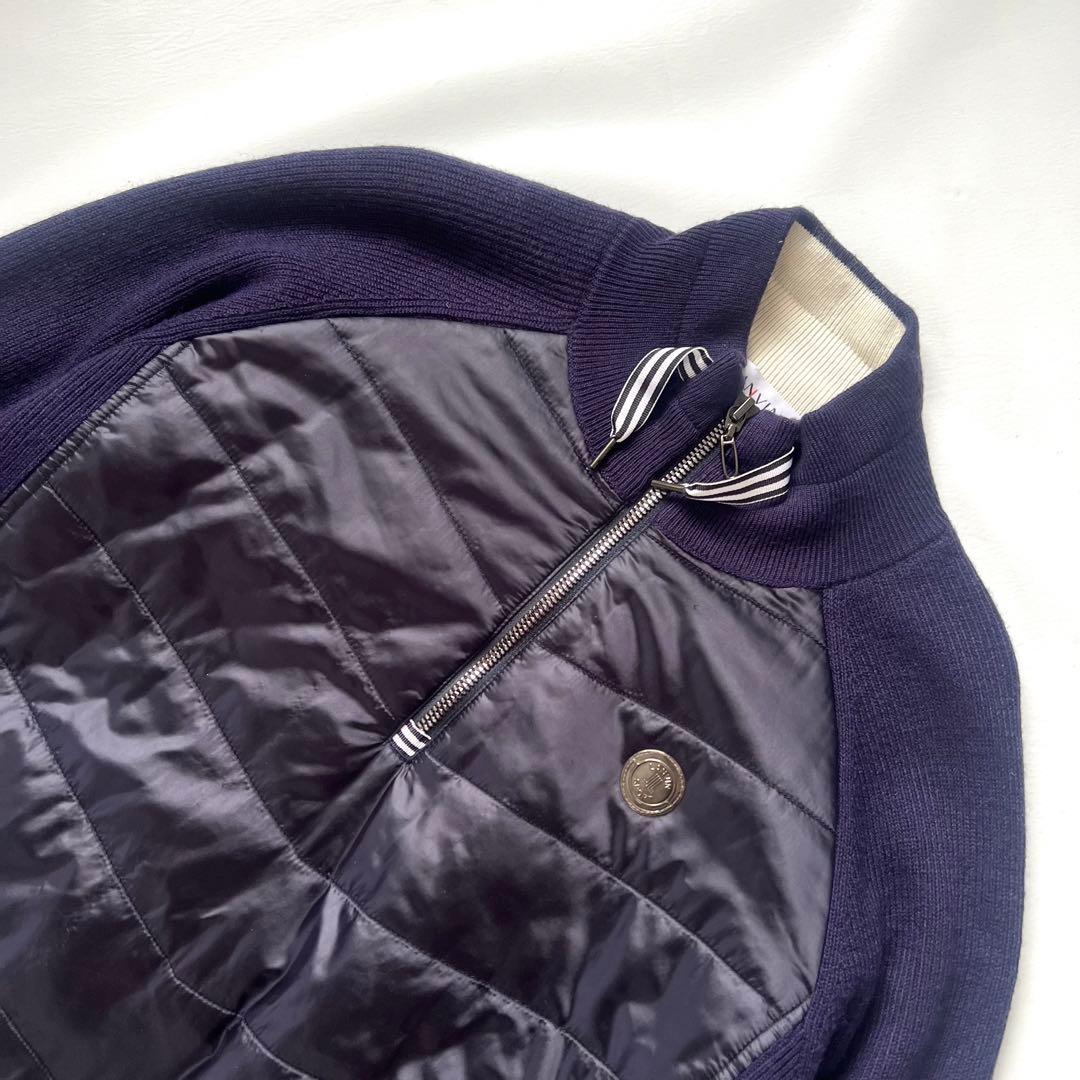 LANVIN SPORT ランバンスポール　異素材mix ダウン　ニット　ゴルフ