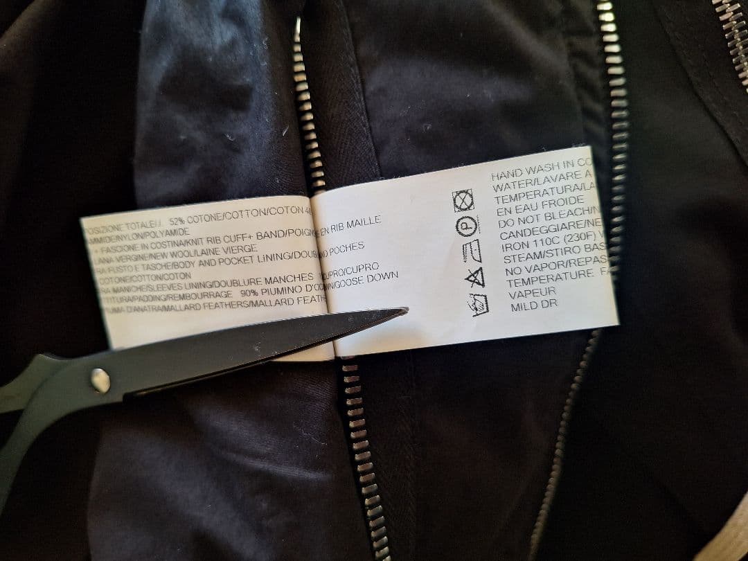 Rick Owens HOODED FLIGHT BOMBER 48 ハンガー付