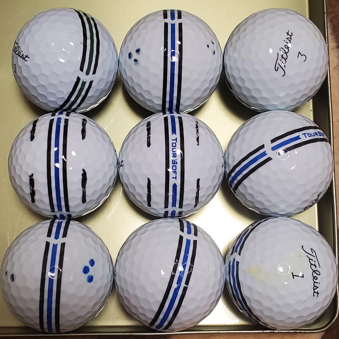 タイトリスト/キャロウェイ他ロストボール年式種類混合 360° 66個