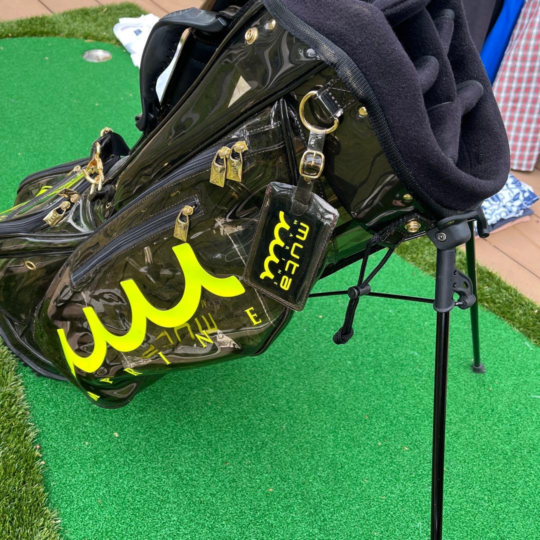使用数回　muta グリーン ゴルフバッグ・キャディバッグ　ムータマリン