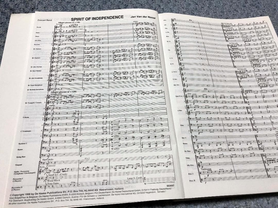 ● 吹奏楽楽譜 ロースト / Spirit of Independence