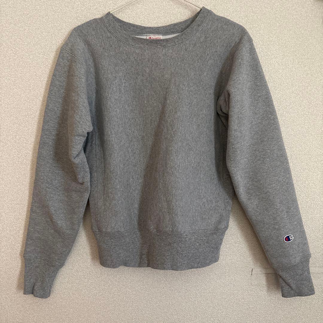美品 チャンピオン リバースウィーブ スウェット S グレー USA 赤タグ