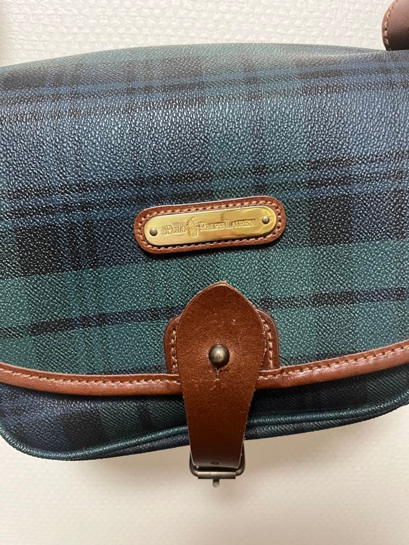 ラルフローレン　チェック柄ショルダーバッグ