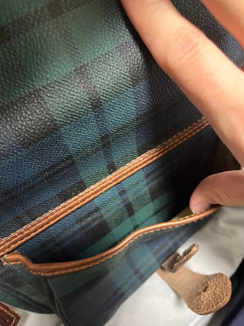 ラルフローレン　チェック柄ショルダーバッグ