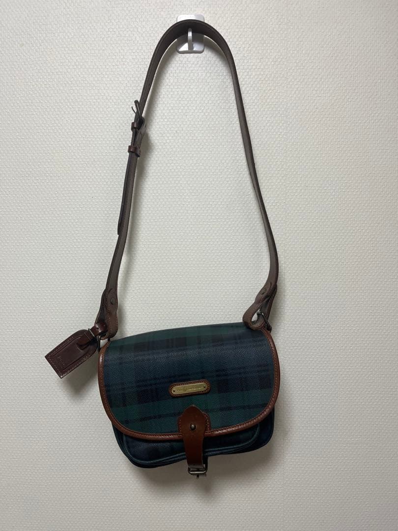 ラルフローレン　チェック柄ショルダーバッグ