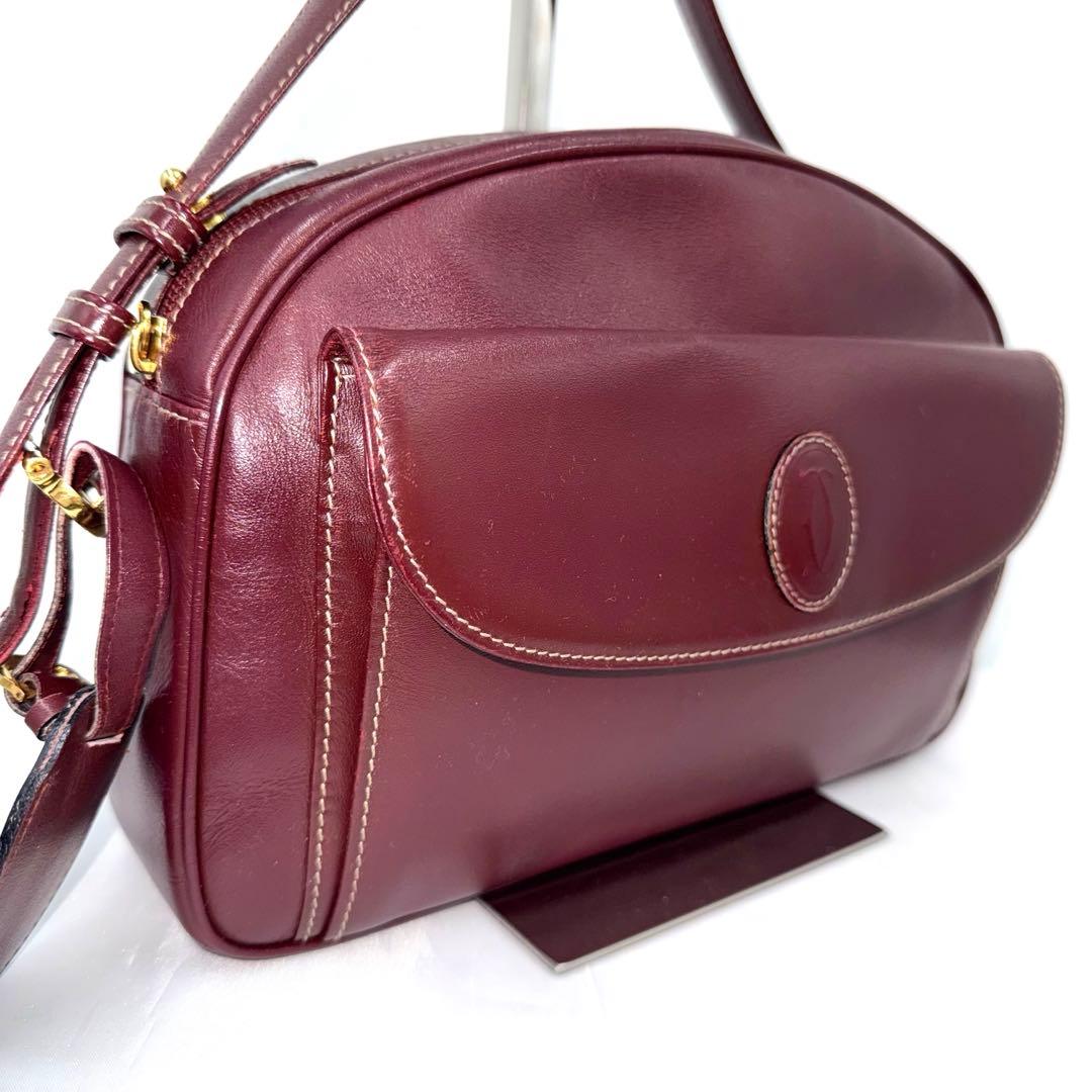 ✨美品✨カルティエ CARTIER マストライン ボルドー ショルダーバッグ