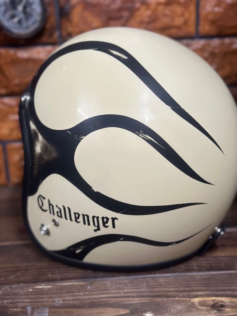 ジェットヘルメット　エイジング塗装　新品未使用　フレアー　チャレンジャー