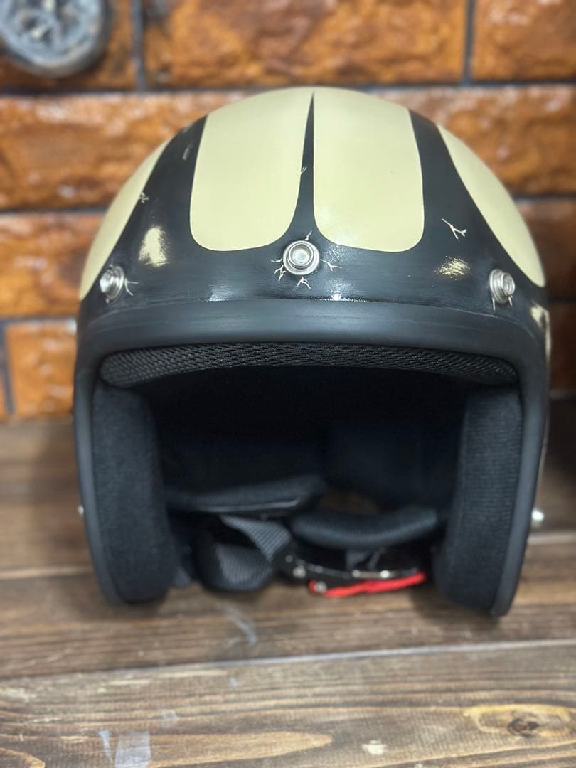 ジェットヘルメット　エイジング塗装　新品未使用　フレアー　チャレンジャー