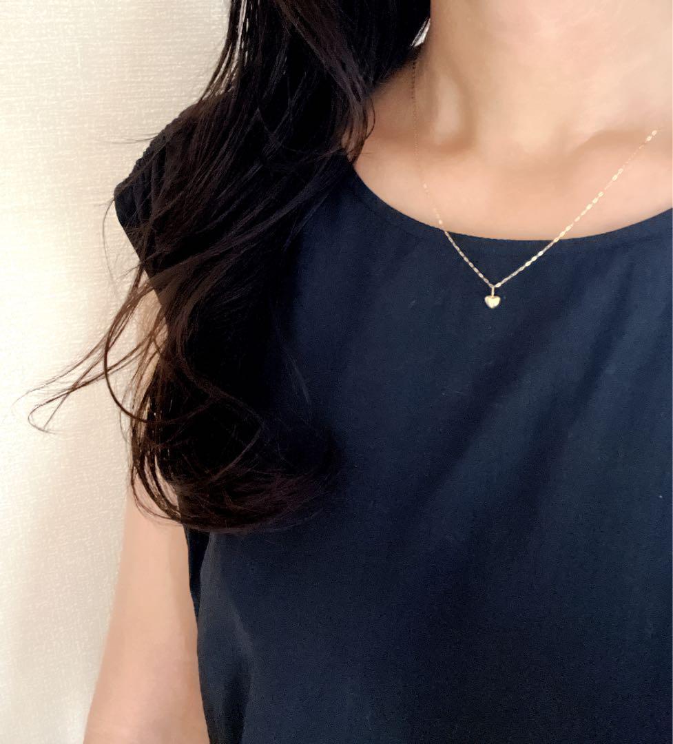 ハート K18 ネックレストップ 18K トップ 18金 ペンダントトップ 刻印