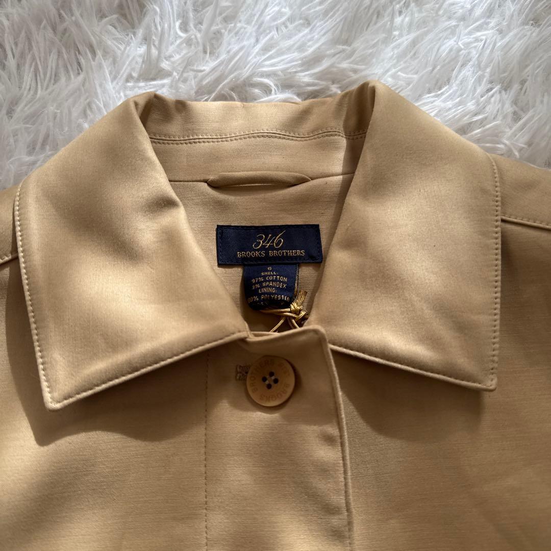 タグ付☆ ブルックスブラザーズ 346 ステンカラー コート 6 ストライプ