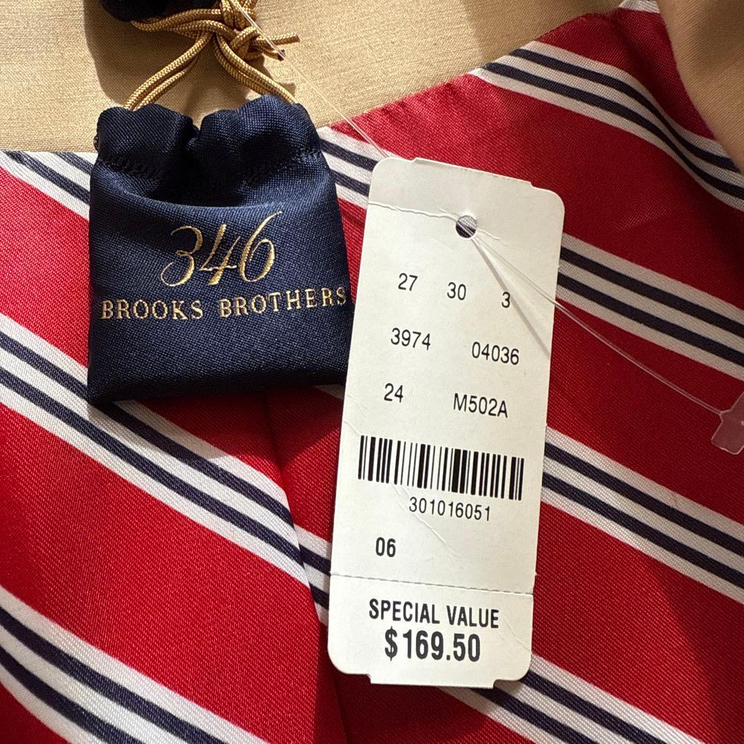 タグ付☆ ブルックスブラザーズ 346 ステンカラー コート 6 ストライプ