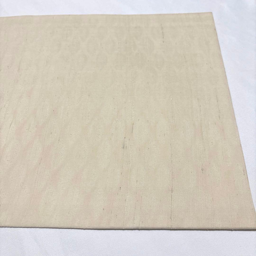 袋帯【吉岡幸雄】染司よしおか 五代目 フェニキア文様 正絹 白色 紬地 帝王紫