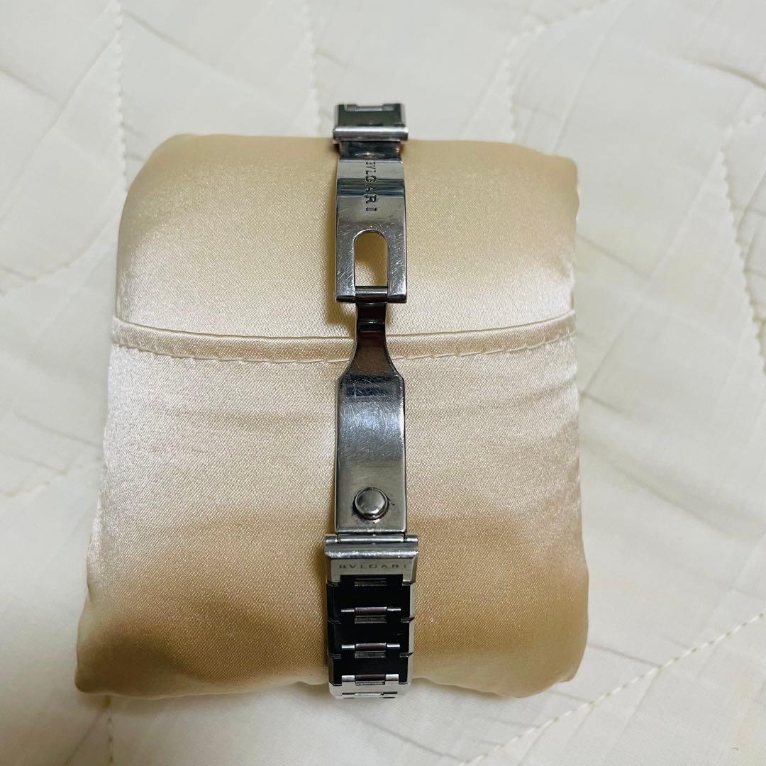 定番✨ブルガリ♡腕時計　BB23SS 黒文字盤 12Pダイヤ　ケース　ショッパー
