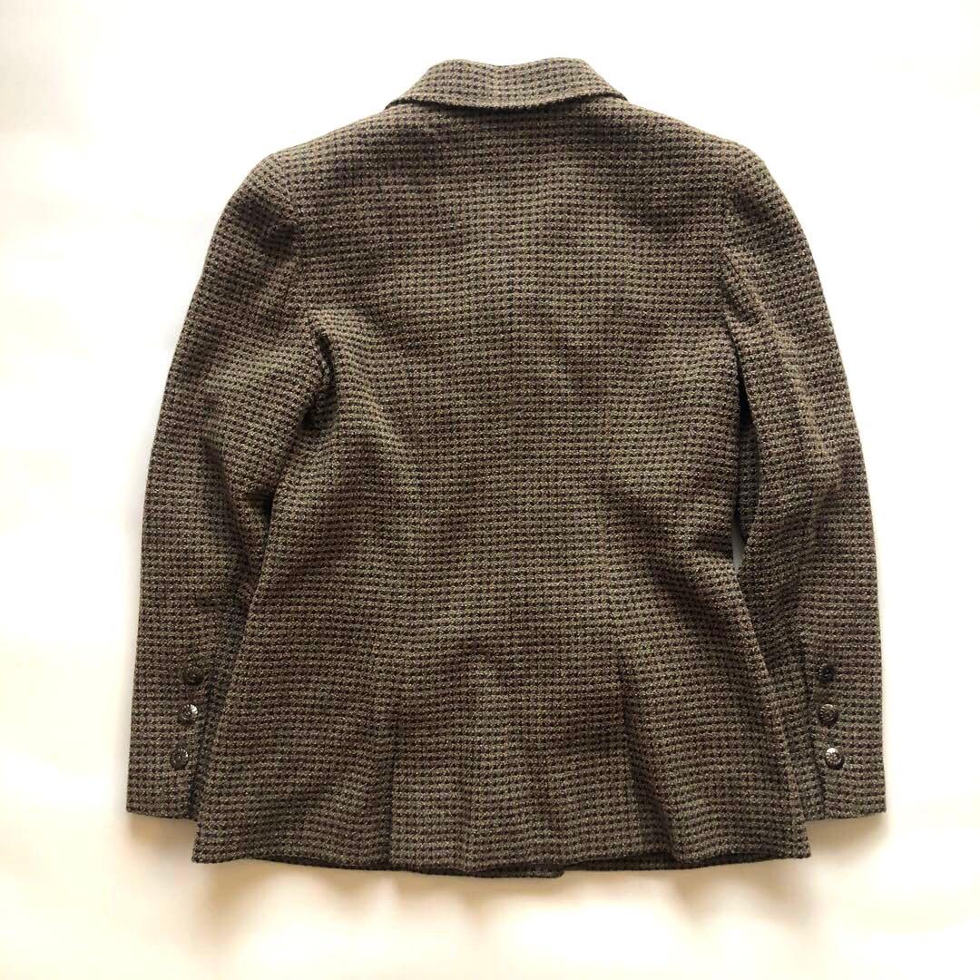 ★美品★シャネル ツイードテーラードジャケット ココマーク メタル フラワー40