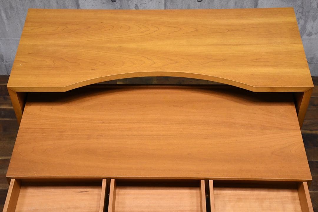 EIC24 アクタス ポラダ チェリー材 スクリヴァーノ スライドデスク