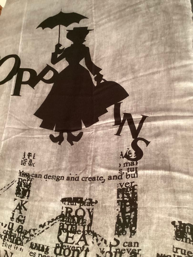 ファリエロ サルティ　大判ストール　モダールカシミヤ ディズニーメリーポピンズ