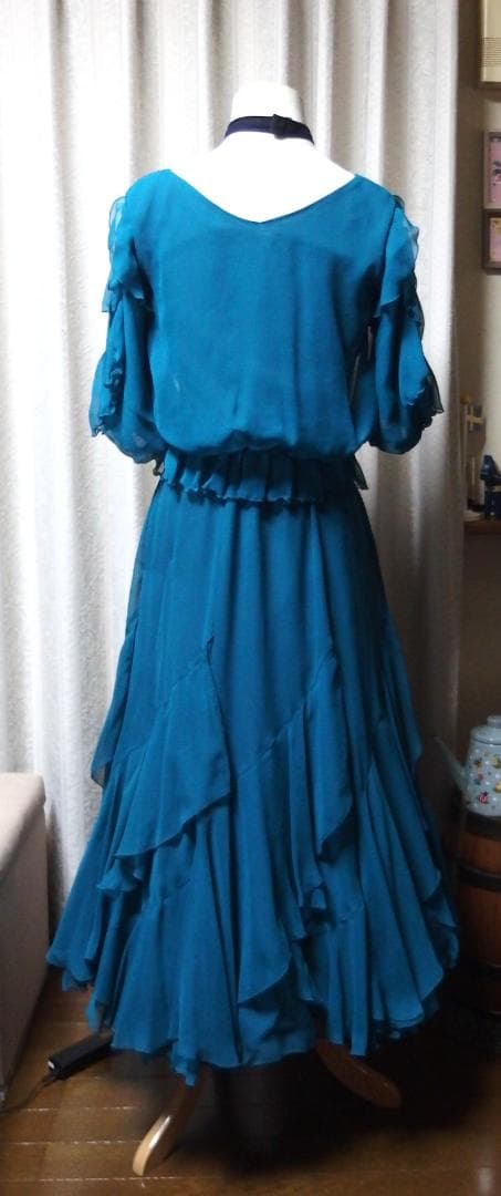 【社交ダンス】チャコット　 Dance　ジェードグリーン　セットアップ