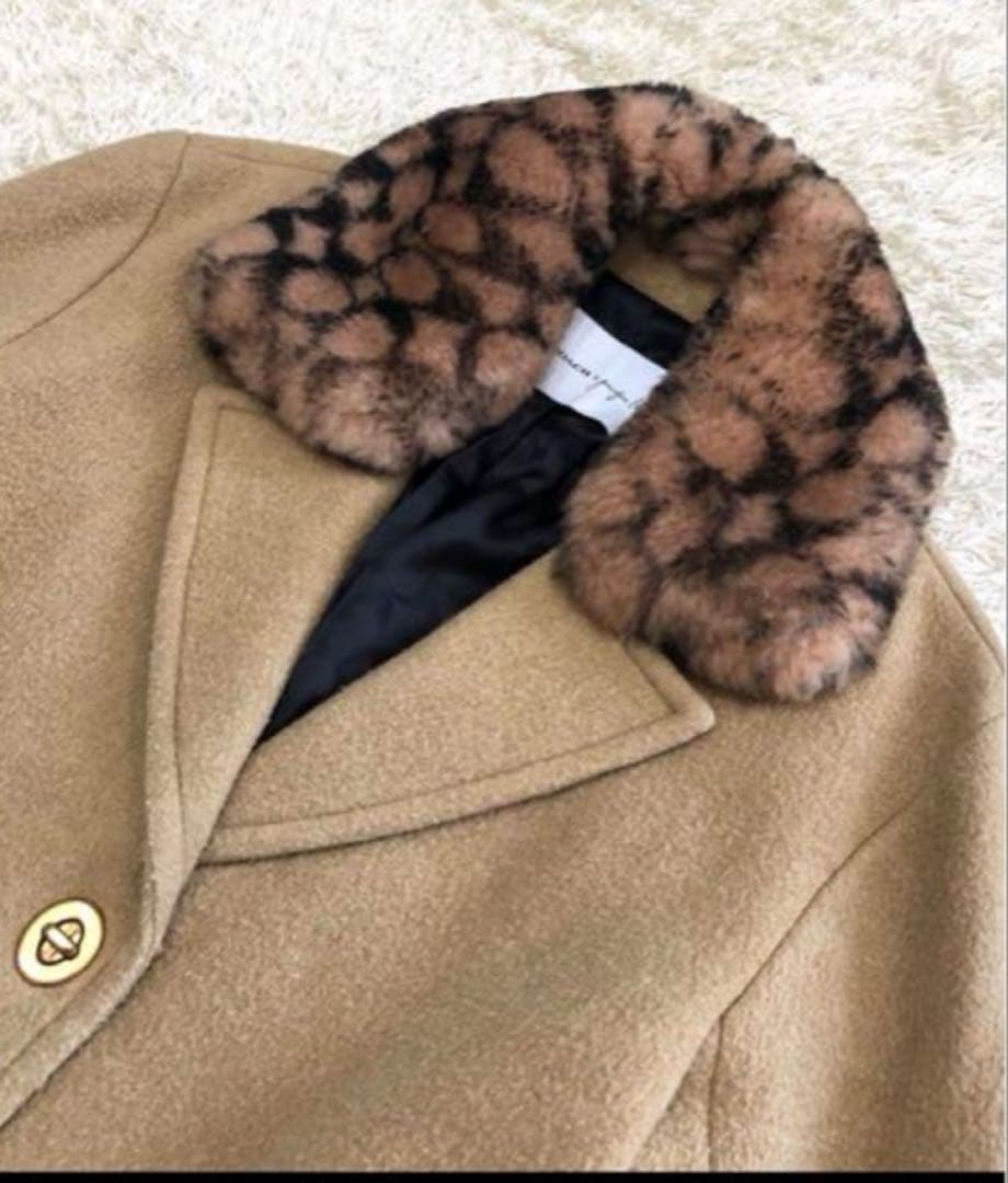 コーチ ジェニファーロペス　コラボ　チェスターコート　ベージュ　S