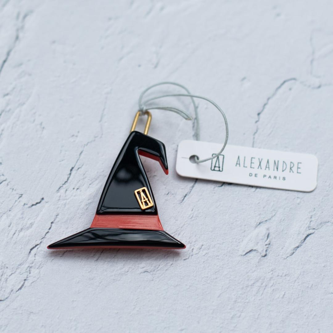 アレクサンドル ドゥ パリ 新品　ハロウィン　魔女の帽子ヘアピン ボールピン