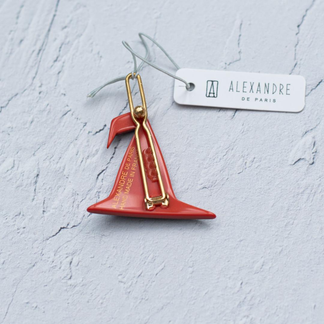 アレクサンドル ドゥ パリ 新品　ハロウィン　魔女の帽子ヘアピン ボールピン