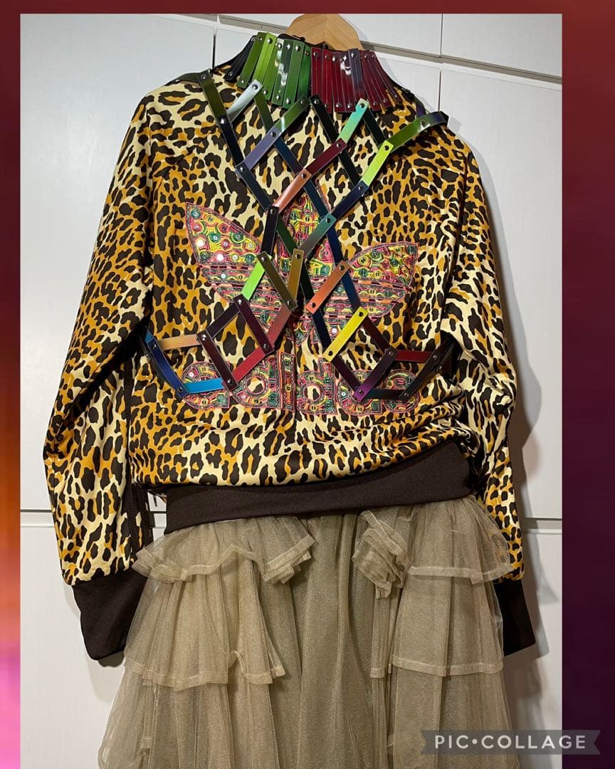 adidas アディダスオリジナルス ジェレミースコット ジャケット ヒョウ柄