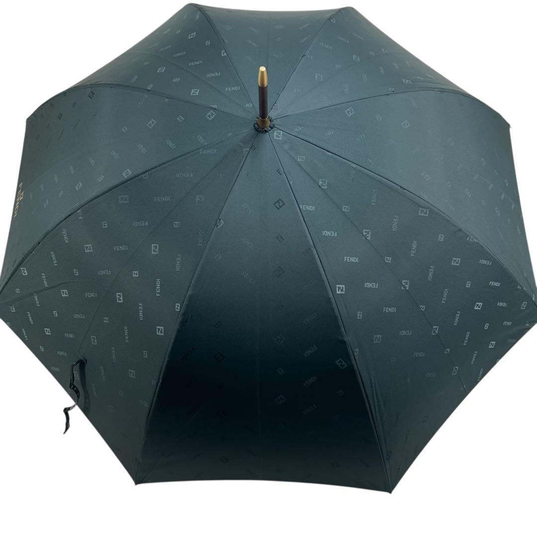 未使用FENDI フェンディ　雨傘　長傘　ロゴ　ズッカ　65㎝　メンズレディース