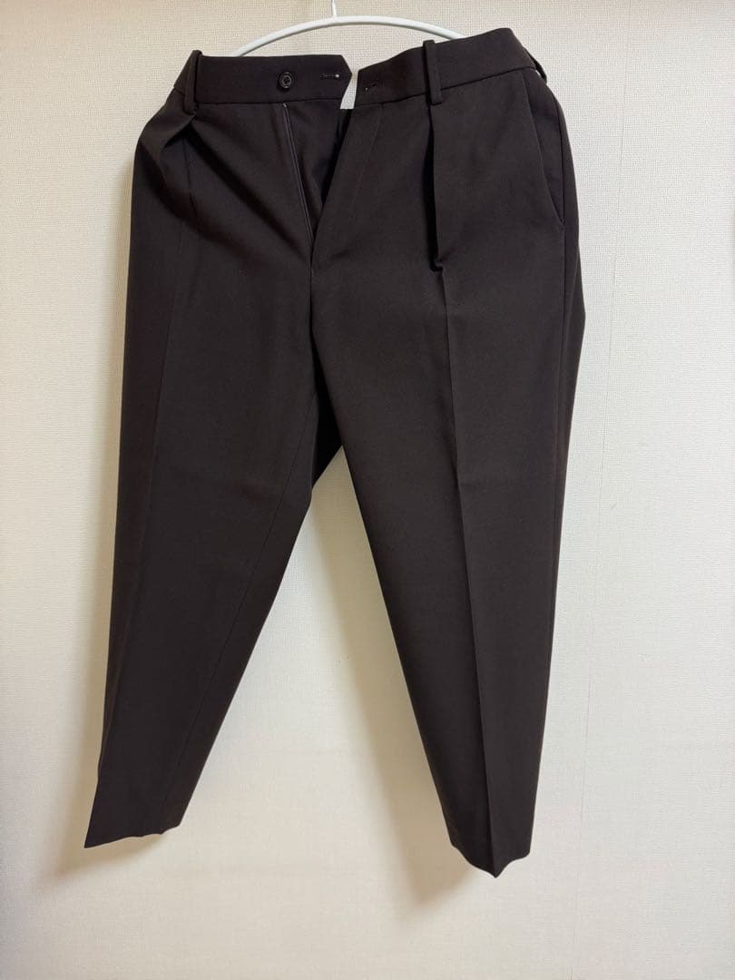 マーカウェア サバイバルクロス ペグトップ スラックス　ブラウン　パンツ