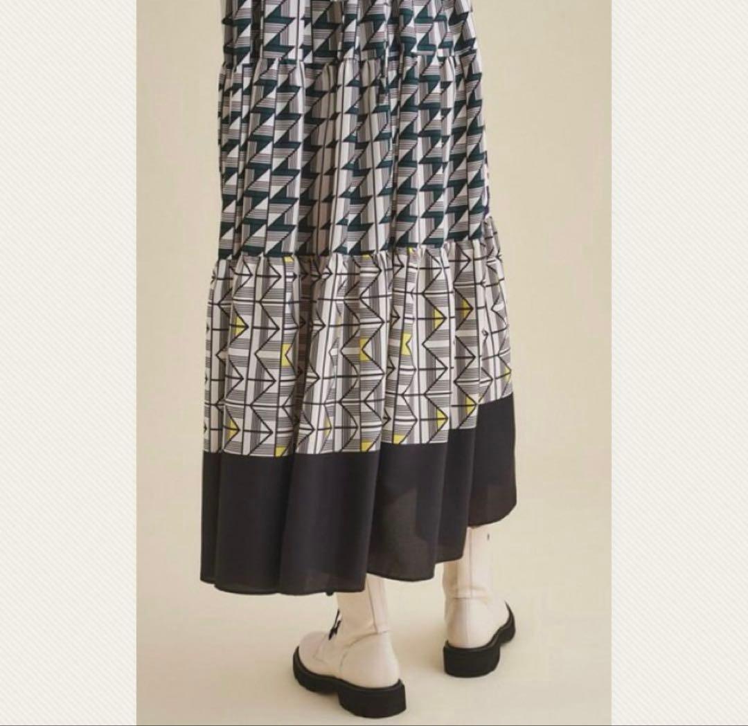 グレースクラス キカコンビマキシワンピース 総柄シャツワンピース 【美品】