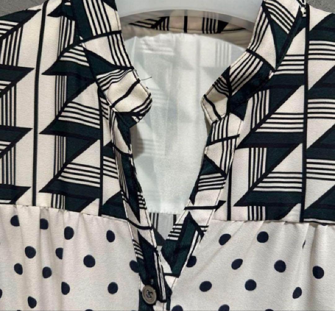 グレースクラス キカコンビマキシワンピース 総柄シャツワンピース 【美品】