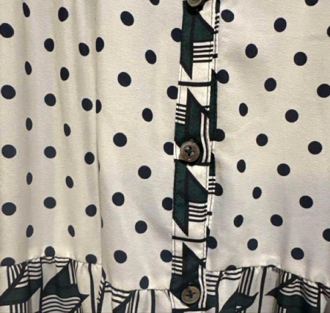 グレースクラス キカコンビマキシワンピース 総柄シャツワンピース 【美品】