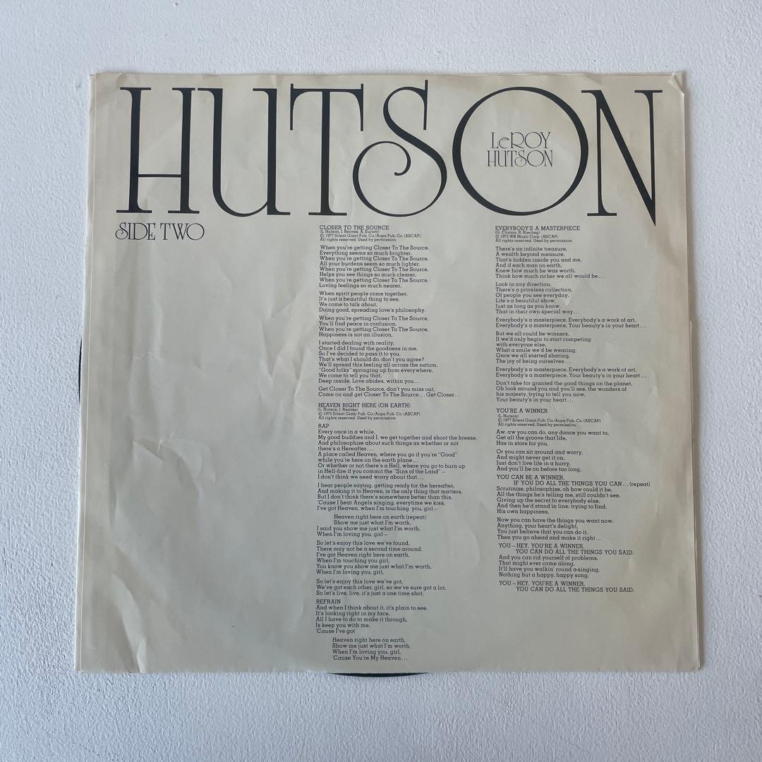 Leroy Hutson USオリジナルLPレコード4枚セット