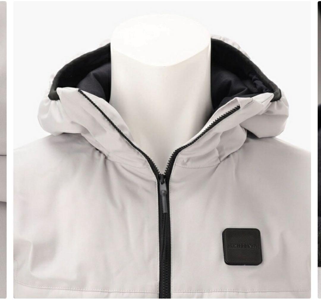 【nanao】ウォームダールパテッドパーカー メンズ 秋冬 Mグレー