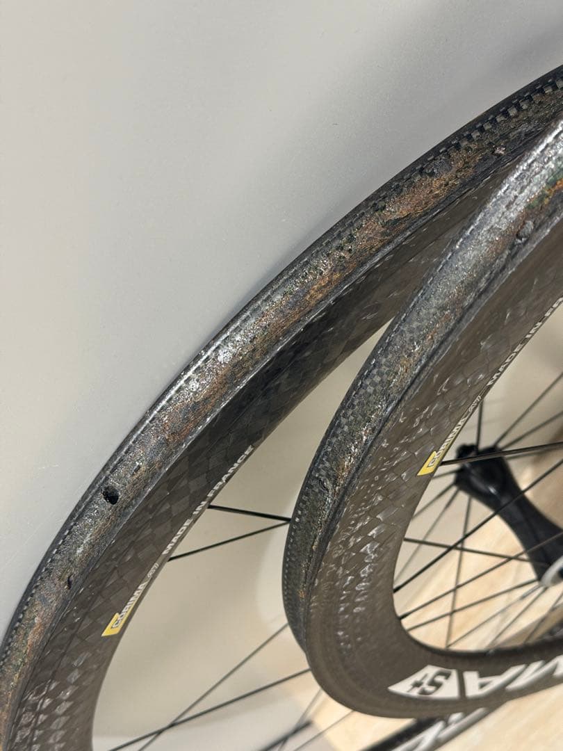 CORIMA 47mm S+ TU　リム　シマノ&カンパフリー　タイヤ付き