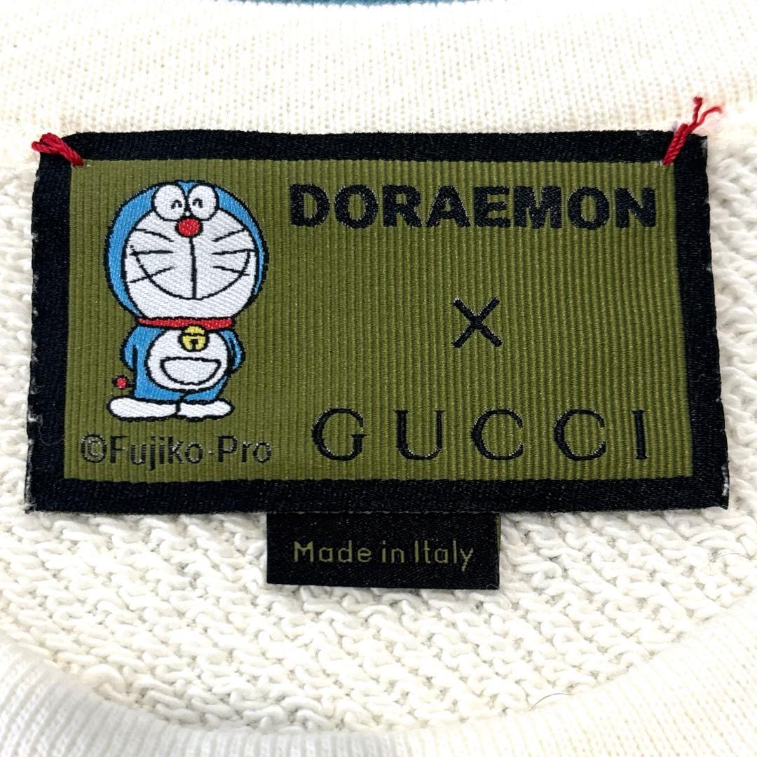 【レディースM相当】GUCCI　ドラえもん　コラボ　トレーナー　スウェット　花柄