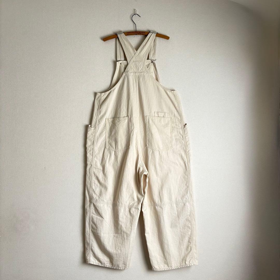 tumugu ツムグ キナリ ヘリンボンオックス サロペット です♩