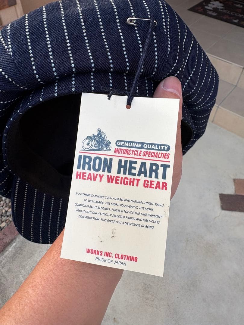 IRON HEART インディゴ ウォバッシュキャスケット アイアンハート