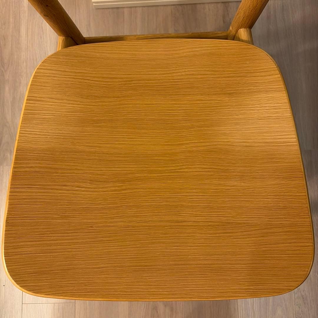 【無印良品】ダイニングチェア　ラウンドチェア・オーク材