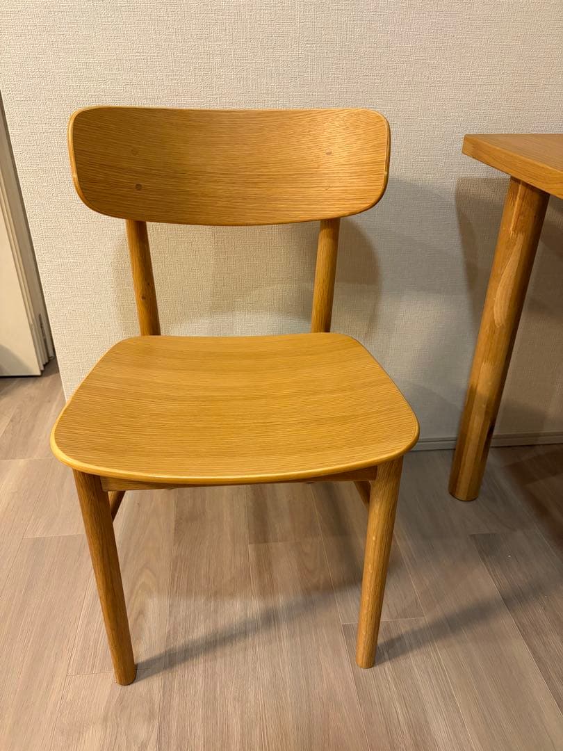 【無印良品】ダイニングチェア　ラウンドチェア・オーク材